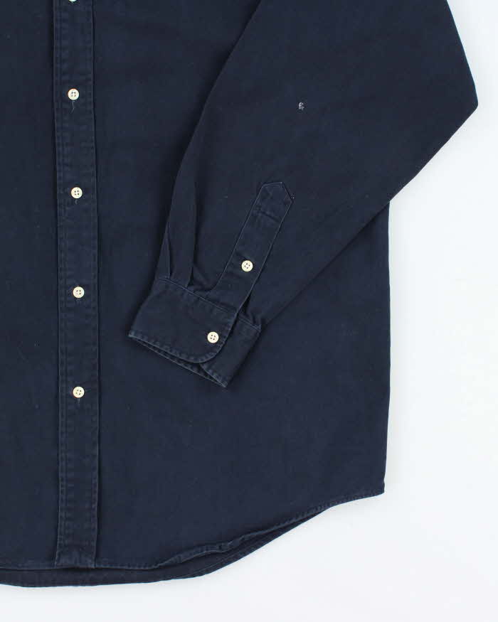 Vintage Ralph Lauren Heavyweight Small Horse Plain Shirt - M