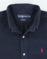 Vintage Ralph Lauren Heavyweight Small Horse Plain Shirt - M