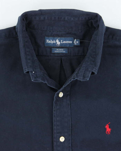 Vintage Ralph Lauren Heavyweight Small Horse Plain Shirt - M