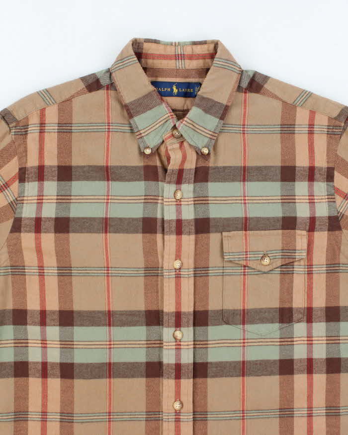 Vintage Ralph Lauren Striped Flannel Shirt - M