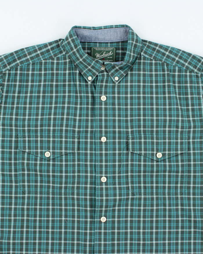 Vintage Woolrich Striped Button Up Shirt - L