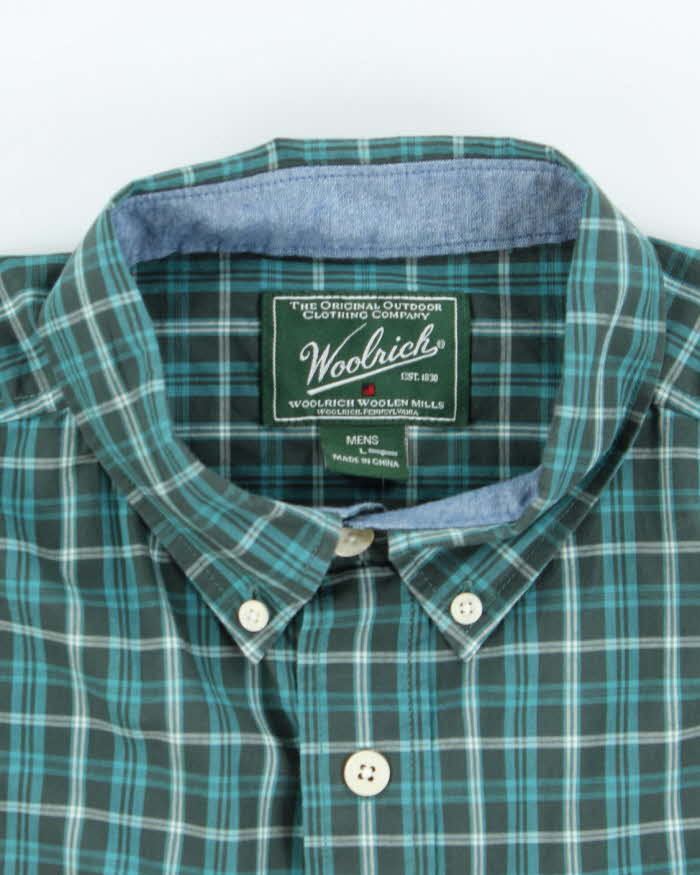 Vintage Woolrich Striped Button Up Shirt - L