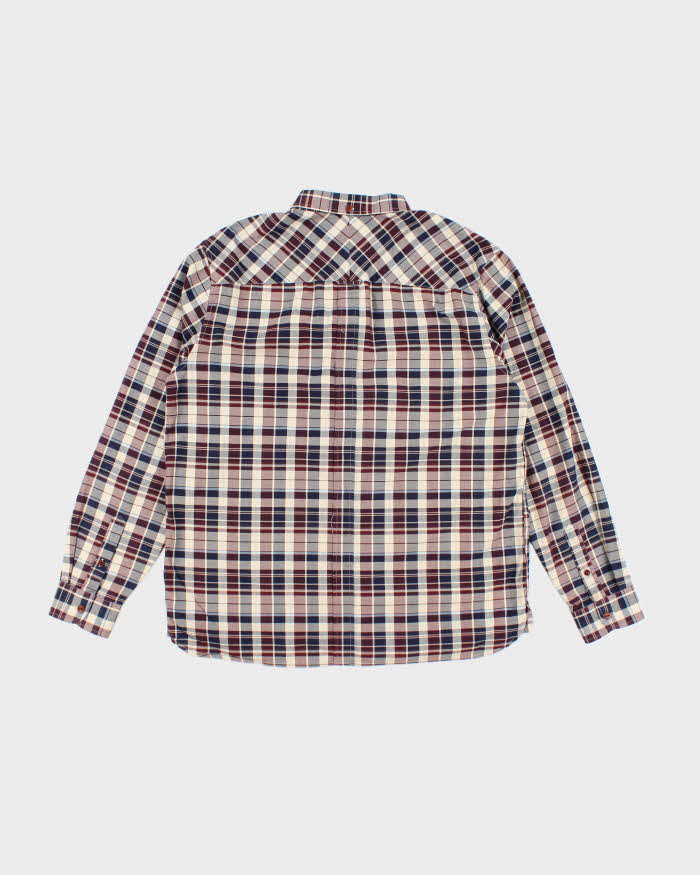 Vintage Fred Perry Small Crest Striped Button Up Shirt - XL