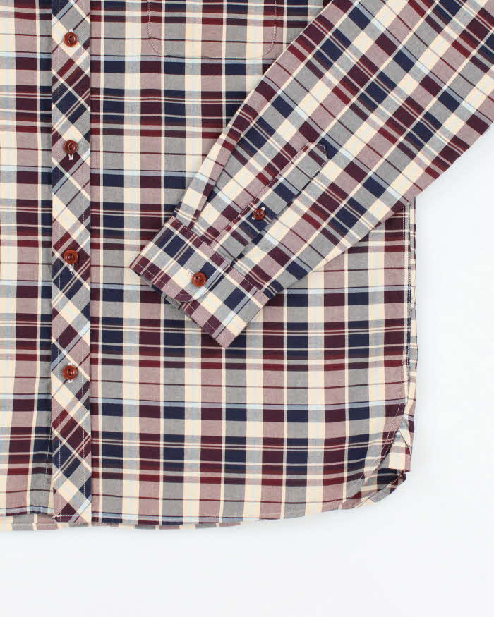 Vintage Fred Perry Small Crest Striped Button Up Shirt - XL