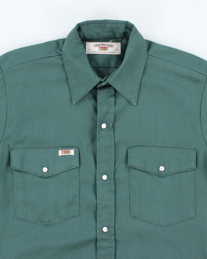 Vintage 70's GWG Craft Master Western Snap Button Shirt - S