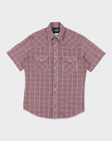 Vintage 90's Wrangler Checked Snap Button Shirt - M