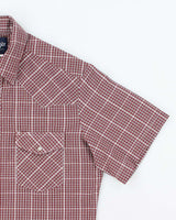 Vintage 90's Wrangler Checked Snap Button Shirt - M