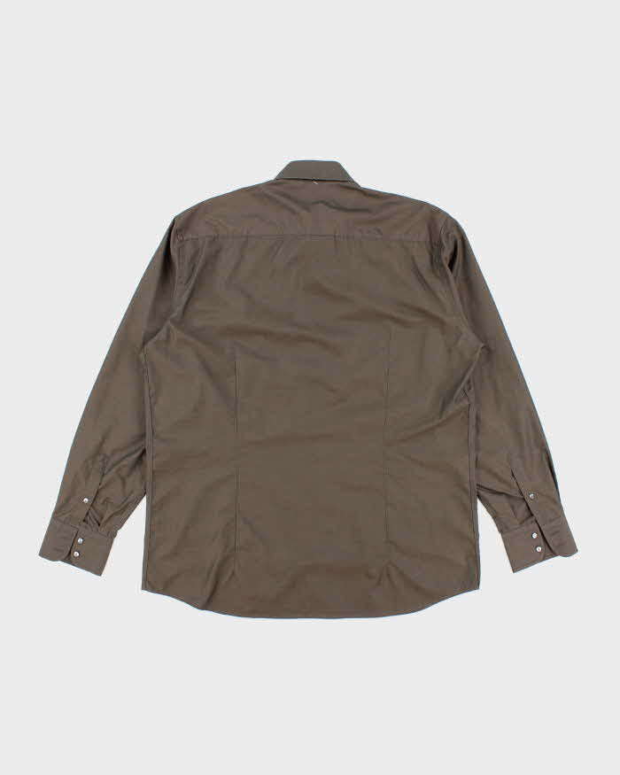 Vintage Dolce &amp; Gabbana Textured Button Up Shirt - L