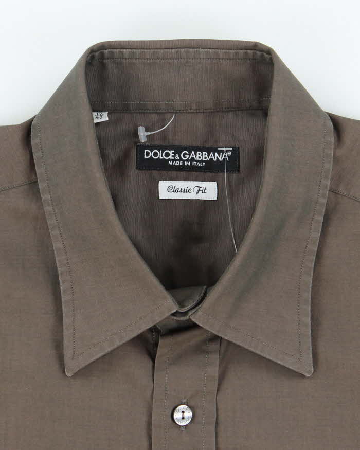 Vintage Dolce &amp; Gabbana Textured Button Up Shirt - L