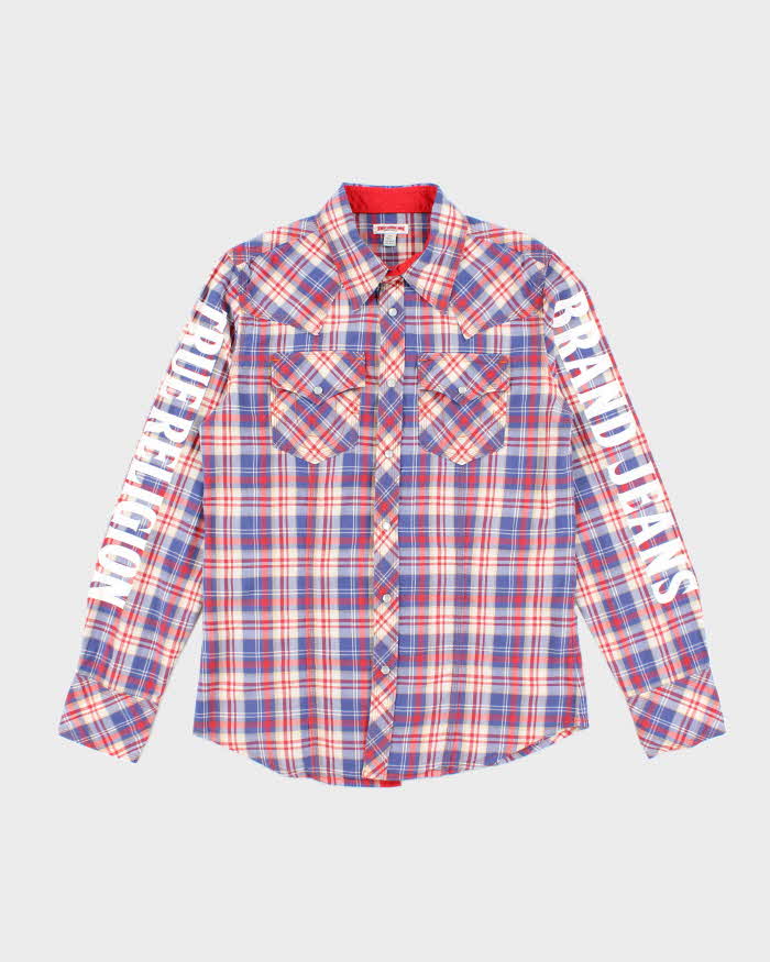Vintage 2000's True Religion Sleeve Printed Western Shirt - M