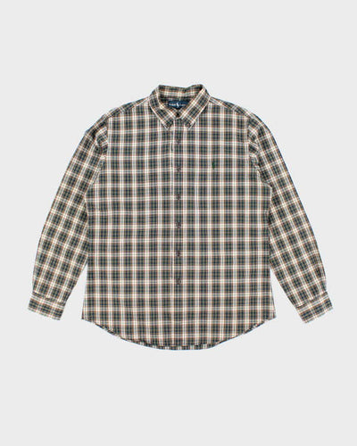 Vintage 2000's Ralph Lauren Striped Flannel Shirt - L