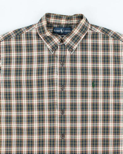 Vintage 2000's Ralph Lauren Striped Flannel Shirt - L