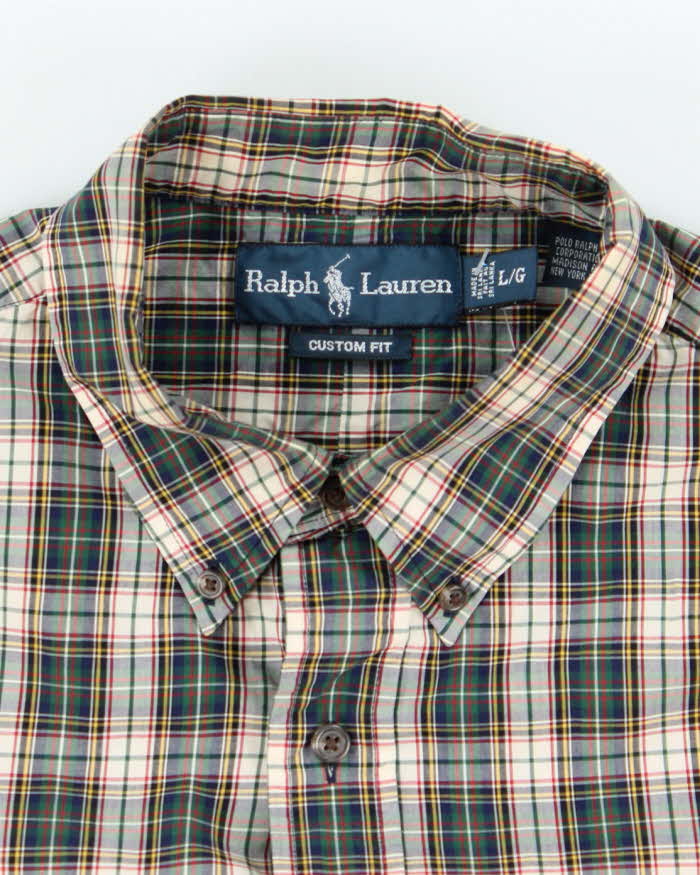 Vintage 2000's Ralph Lauren Striped Flannel Shirt - L