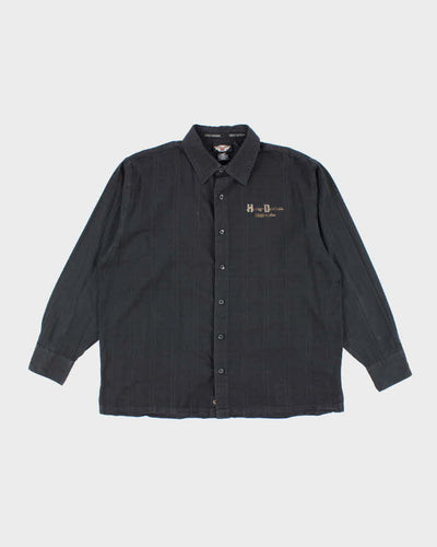 Vintage Y2K Harley Davidson Printed Textured Shirt - XL