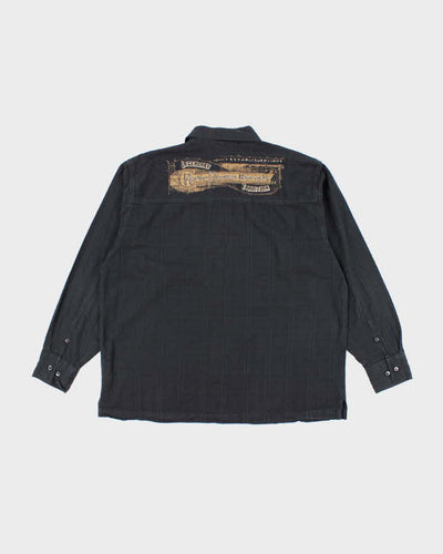 Vintage Y2K Harley Davidson Printed Textured Shirt - XL