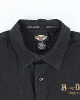 Vintage Y2K Harley Davidson Printed Textured Shirt - XL