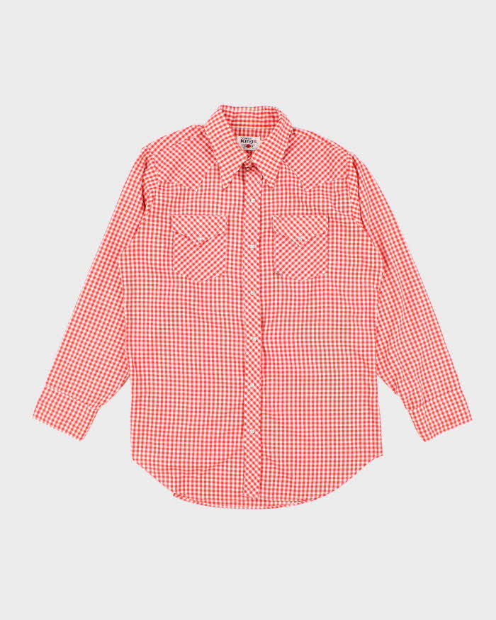 Vintage 70's GWG Cowboy Kings Western Snap Button Shirt - L