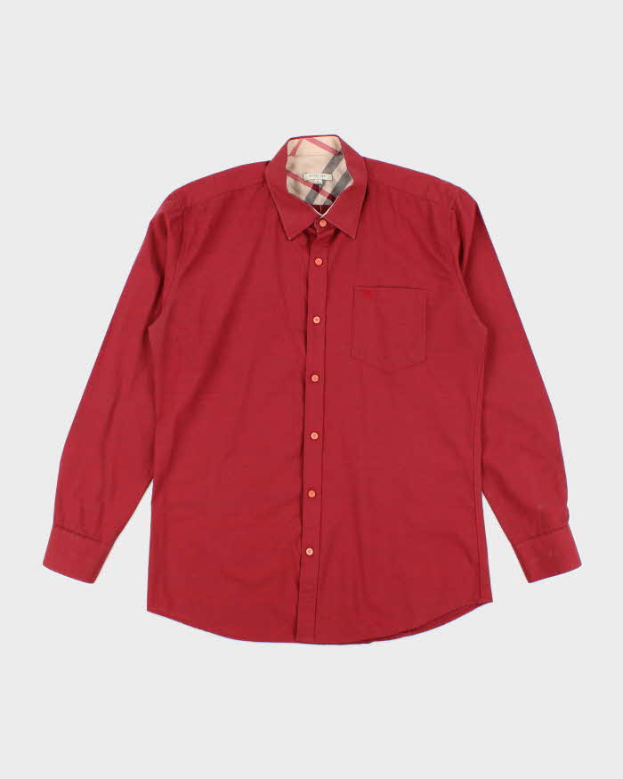 Vintage Burberry London Small Logo Button Up Shirt - XL