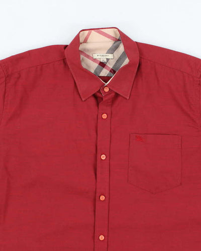 Vintage Burberry London Small Logo Button Up Shirt - XL