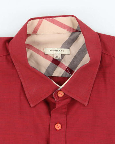 Vintage Burberry London Small Logo Button Up Shirt - XL
