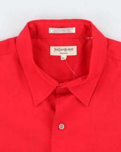 Vintage 90's Yves Saint Laurent Double Pocket Plain Shirt - XL