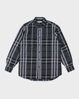 Vintage Y2K Burberry London Striped Button Up Shirt - L