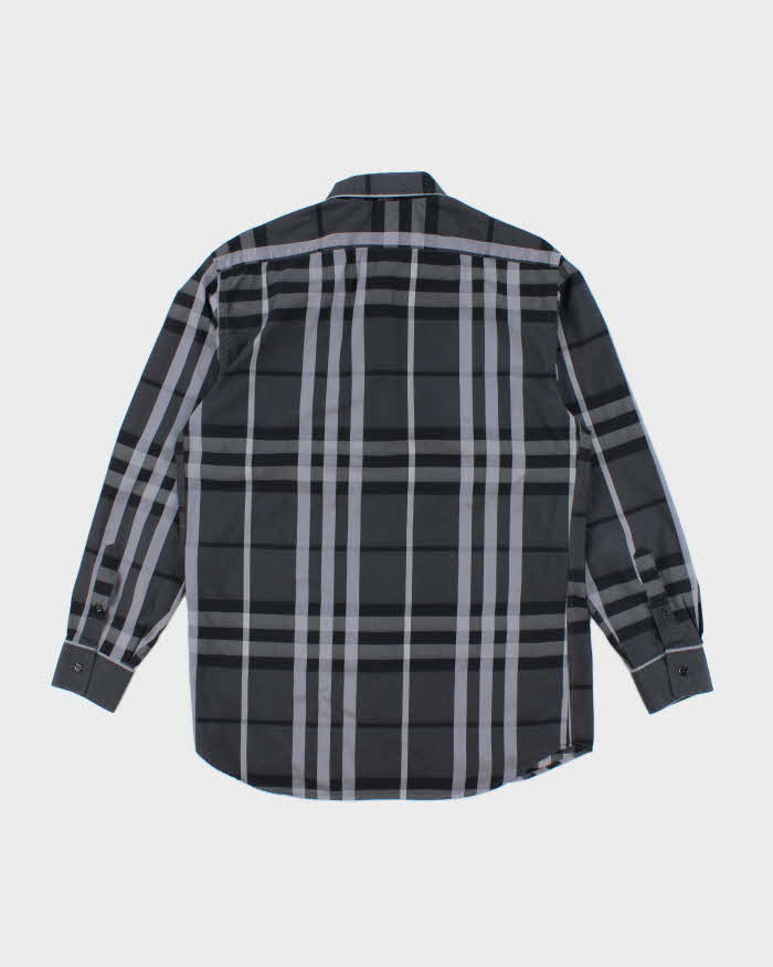 Vintage Y2K Burberry London Striped Button Up Shirt - L
