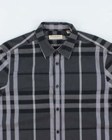 Vintage Y2K Burberry London Striped Button Up Shirt - L