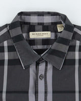 Vintage Y2K Burberry London Striped Button Up Shirt - L