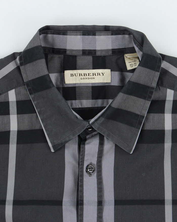 Vintage Y2K Burberry London Striped Button Up Shirt - L