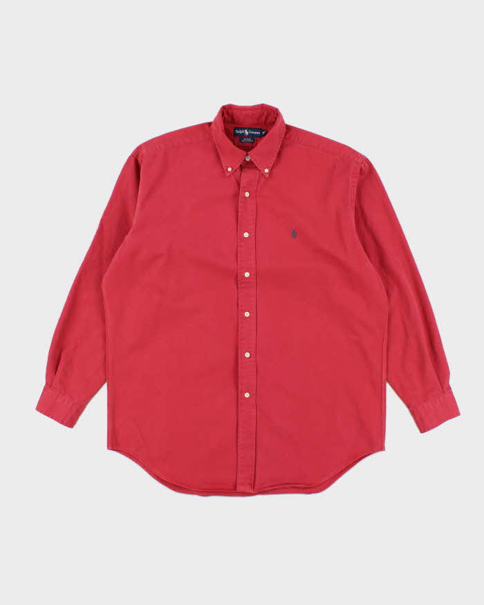 Vintage 2000's Ralph Lauren Heavyweight Faded Plain Shirt - M