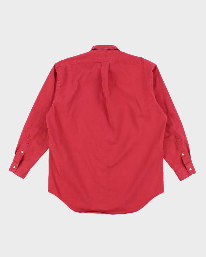 Vintage 2000's Ralph Lauren Heavyweight Faded Plain Shirt - M