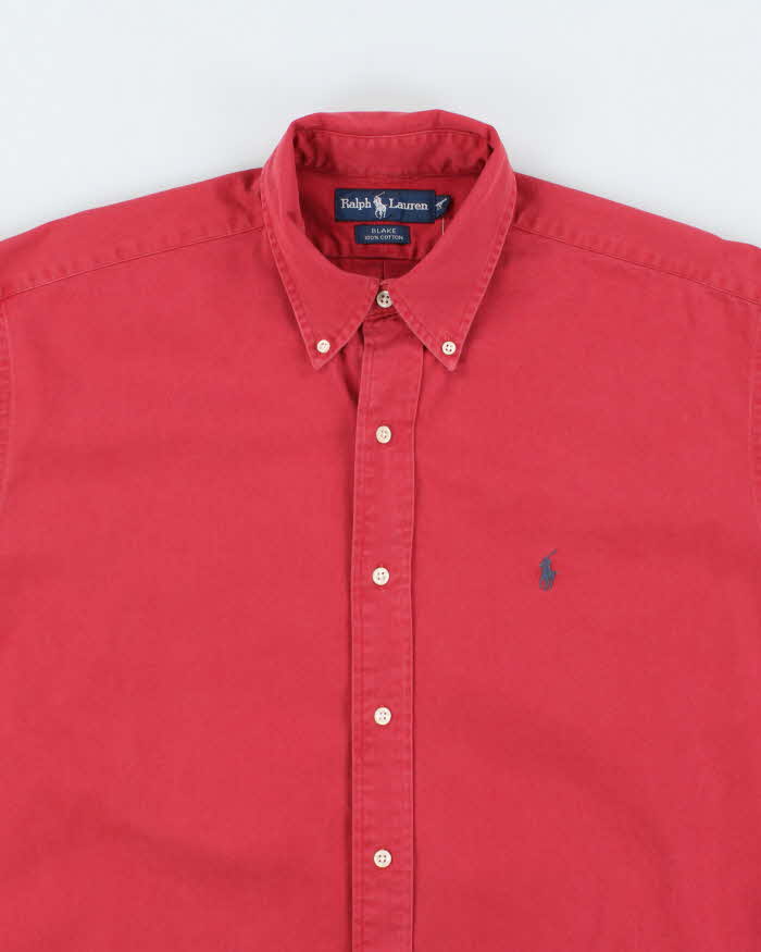 Vintage 2000's Ralph Lauren Heavyweight Faded Plain Shirt - M