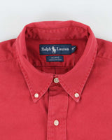 Vintage 2000's Ralph Lauren Heavyweight Faded Plain Shirt - M