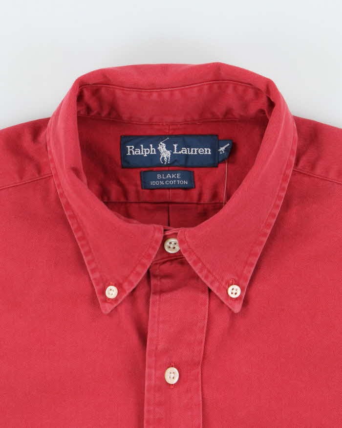 Vintage 2000's Ralph Lauren Heavyweight Faded Plain Shirt - M