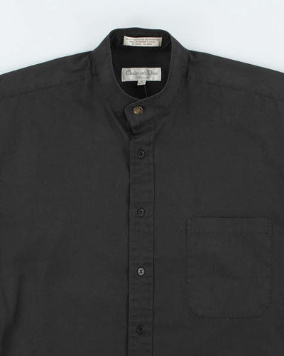 Vintage 90's Christian Dior Judo Collar Plain Shirt - L