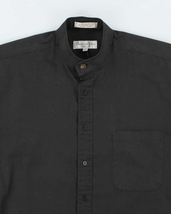 Vintage 90's Christian Dior Judo Collar Plain Shirt - L