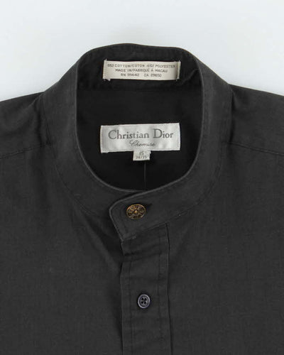 Vintage 90's Christian Dior Judo Collar Plain Shirt - L