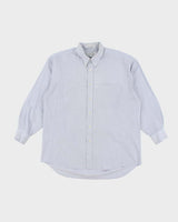Vintage 90's Christian Dior Striped Button Up Shirt - L