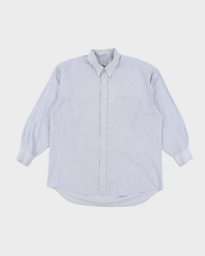 Vintage 90's Christian Dior Striped Button Up Shirt - L