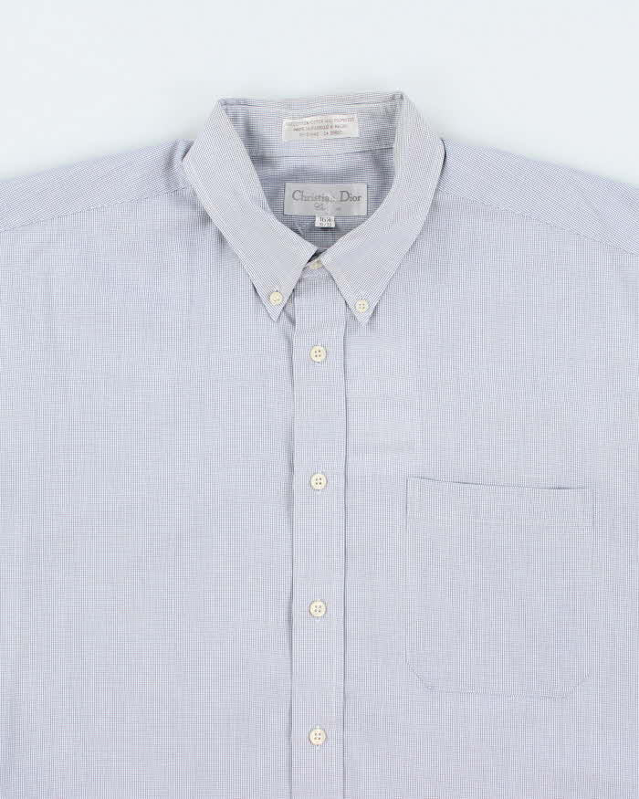 Vintage 90's Christian Dior Striped Button Up Shirt - L