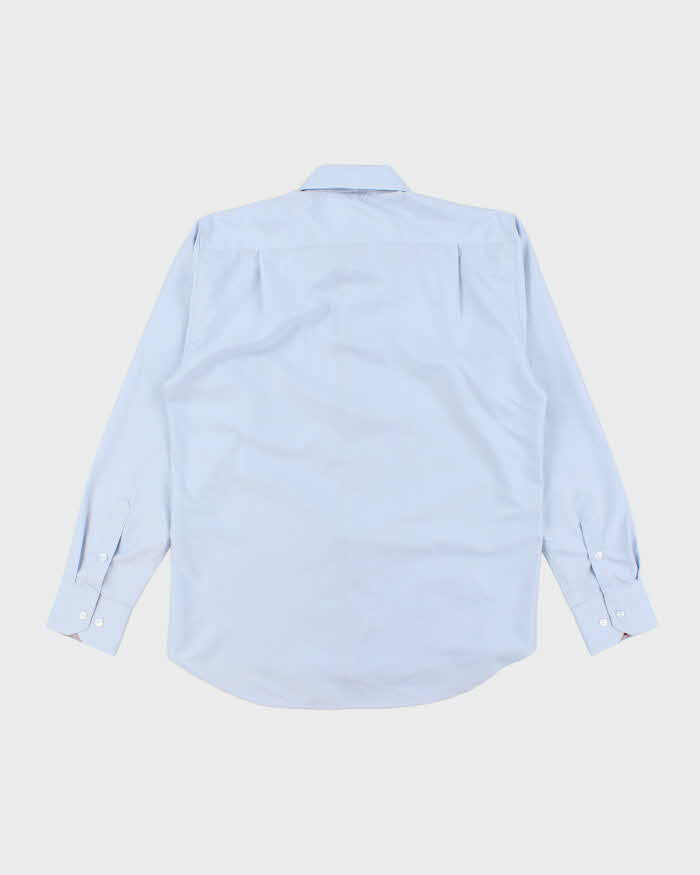 Vintage 2000's Burberry Nova Check Collar Plain Shirt - L