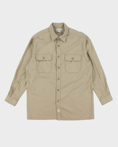 Vintage 90's Carhartt Heavyweight Plain Workwear Shirt - L