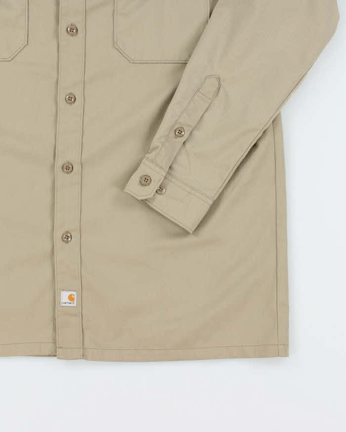 Vintage 90's Carhartt Heavyweight Plain Workwear Shirt - L