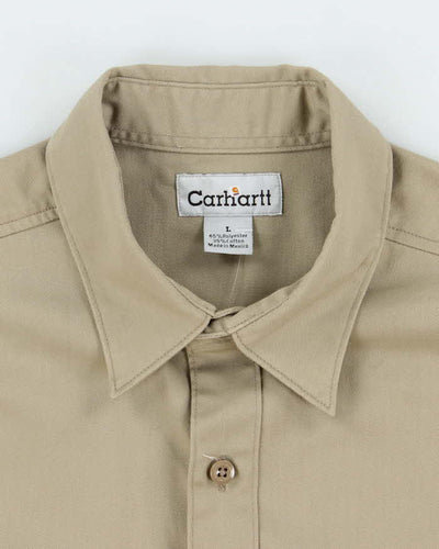 Vintage 90's Carhartt Heavyweight Plain Workwear Shirt - L