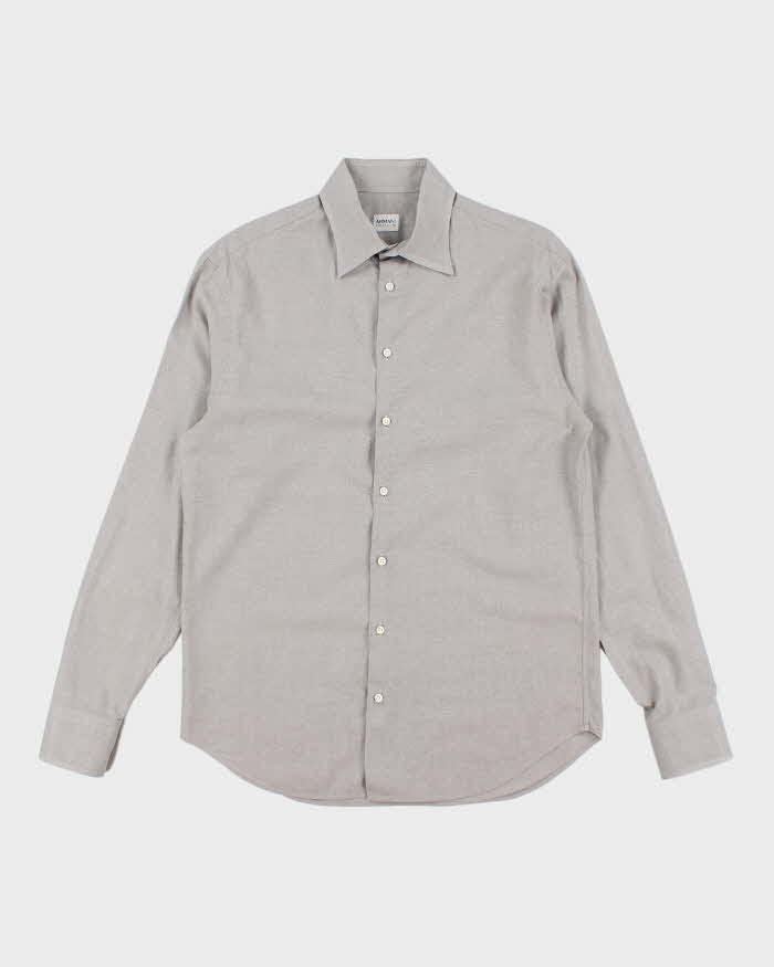 Vintage 90's Armani Collezioni Plain Shirt - L