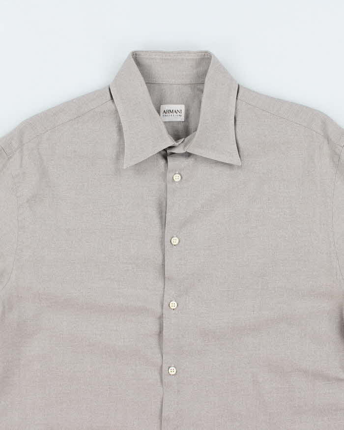 Vintage 90's Armani Collezioni Plain Shirt - L