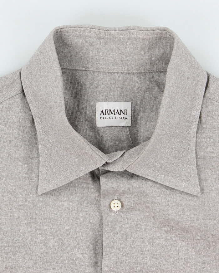 Vintage 90's Armani Collezioni Plain Shirt - L
