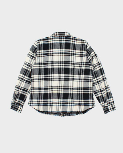 Vintage Y2K Chaps Zip Up Flannel Shirt - L