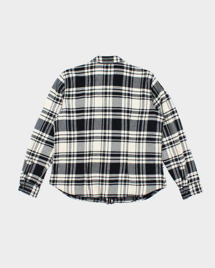 Vintage Y2K Chaps Zip Up Flannel Shirt - L